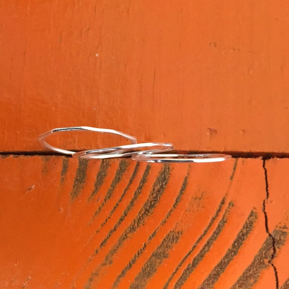 3 solid 925 stacking rings - Picture 6 of 7